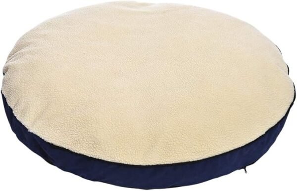 Amazon Basics Pet Cave Bed for Dog, With Removal Nesting Cave Cover, Fits up to 30lbs Pets, 35 x 35 x 13 inches, Blue - Image 4